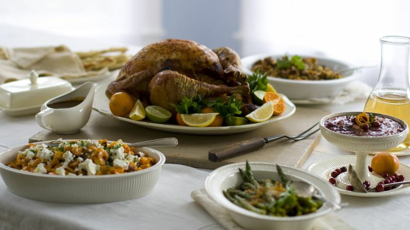 A Thanksgiving feast and traditional sides. story.lead_photo.caption