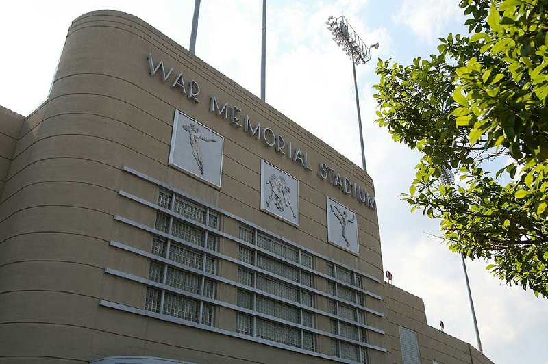 Little Rock’s War Memorial Stadium has hosted University of Arkansas football game since it opened in 1948. The stadium has undergone more than $2.1 million in renovations since the Razorbacks played there last season. 