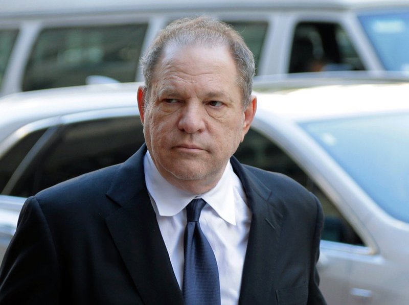 FILE - In this July 9, 2018 file photo, Harvey Weinstein arrives to court in New York. A New York judge has rejected Harvey Weinstein&#x2019;s bid to throw out the most serious charges in his sexual assault case, dealing a big blow to the disgraced movie mogul as he sought to limit the scope of his looming trial and any potential punishment. The ruling made public Wednesday, Nov. 27, 2019, clears the way for prosecutors to bolster their case with testimony from actress Anabella Sciorra who says Weinstein raped her in 1993 or 1994. (AP Photo/Seth Wenig, File)