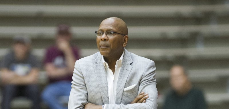 University of Arkansas Little Rock head coach Darrell Walker during the game against the East Tennessee State University Pirates at the Jack Stephens Center in Little Rock on November 30th 2019. More photos are available at arkansasonline.com/121etsualr/ 