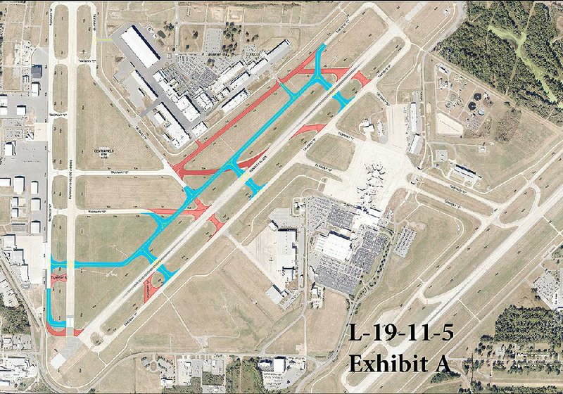 Bill and Hillary Clinton National Airport/Adams Field is proposing major changes to its taxiway system, including relocating Taxiway Charlie, eliminating nonstandard intersections, adding standard perpendicular intersections and eliminating easy access to two runways on the airport’s west side. The project, which has an estimated $60 million price tag, is expected to be phased in over several years. 