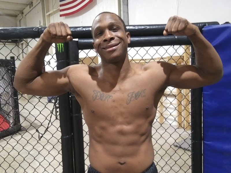 Donovan Beard scored a second round technical knockout (TKO) recently over Cody Duvall of Batesville on a Pyramid fight card to move to 4-3. - Submitted photo story.lead_photo.caption