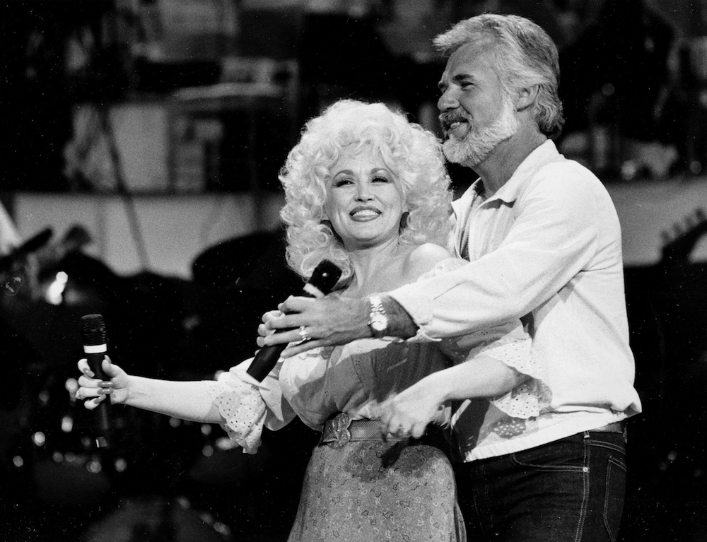 Dolly Parton and Kenny Rogers were a very successful duo with the No. 1 pop and country smashes “Islands in the Stream” (1983) and “Real Love” (1985). They also co-starred in a Christmas TV special in 1984. (AP)