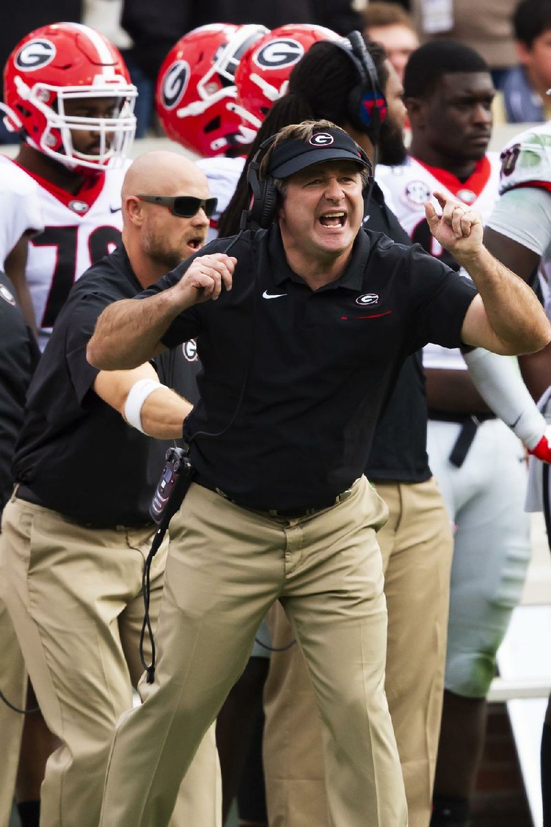 Coach Kirby Smart leads No. 4 Georgia against No. 2 LSU in the SEC Championship Game on Saturday. 