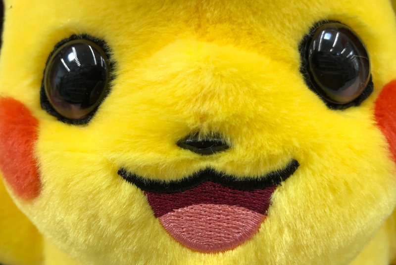 Fierce but friendly Pikachu is the mascot of all the Pokemon. (Arkansas Democrat-Gazette/CELIA STOREY)