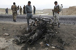 A roadside bomb that detonated in April near Bagram Air Base north of Kabul, Afghanistan, killed three American service members and a U.S. contractor. More than 2,200 U.S. troops have been killed since the war in Afghanistan began in 2001. 