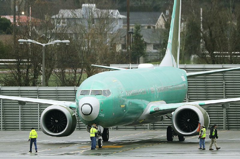 The administrator of the Federal Aviation Administration  faced  questioning from Congress on Wednesday about the decision not to ground Boeing 737 Max airliners after a deadly crash last year. More photos are available at arkansasonline.com/1212boeing/
(AP/Ted S. Warren)