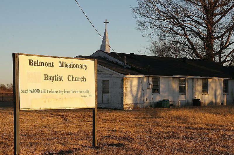 Belmont Missionary Baptist Church and Cemetery in Moscow has been named to the Arkansas Register of Historic Places by the Arkansas Department of Heritage.
(Arkansas Democrat-Gazette/Dale Ellis)