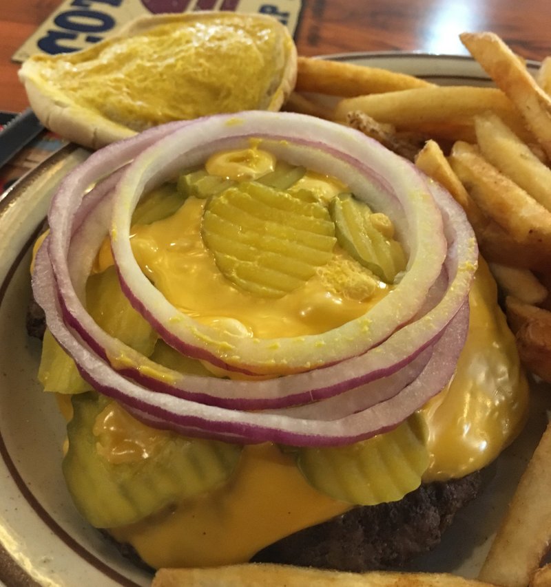 The Hubcap Cheeseburger at Cotham's in the City will have a new "sister" on Cantrell Road.
(Democrat-Gazette file photo/Eric E. Harrison)