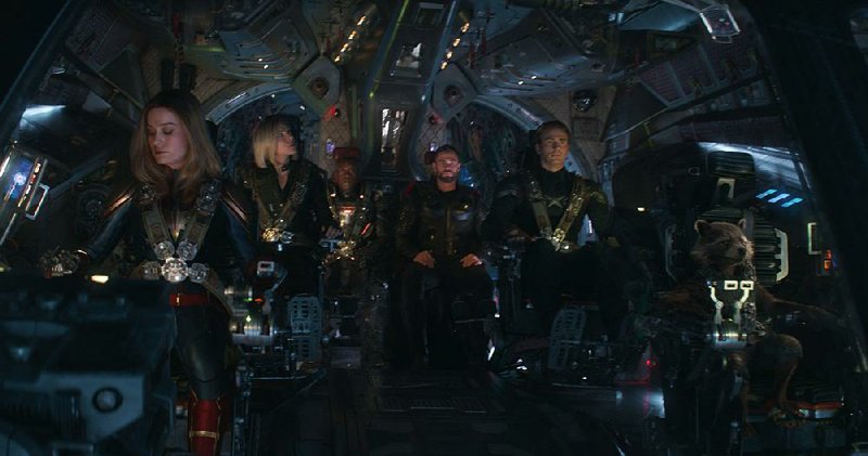 Only some of these characters from the Marvel Cinematic Universe — (from left) Captain Marvel/ Carol Danvers (Brie Larson), Black Widow/Natasha Romanoff (Scarlett Johansson), War Machine/ James Rhodey (Don Cheadle), Thor (Chris Hemsworth), Captain America/Steve Rogers (Chris Evans) and Rocket (voiced by Bradley Cooper) — will be off to new adventures as the next phase of Marvel Studios game plan commences. 