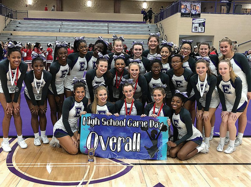 El Dorado’s varsity cheerleading squad claimed top honors Saturday in the Wildcat Invitational Cheerleading Competition, held at Wildcat Arena.