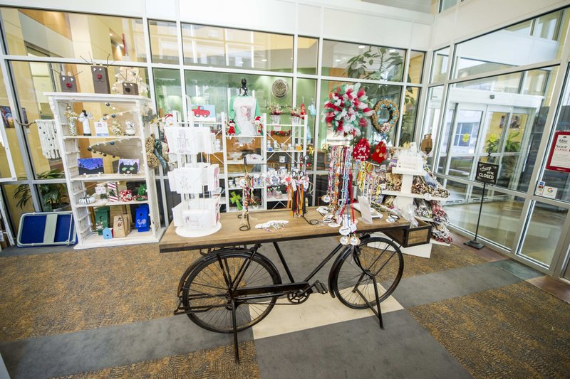 Interior of the Blue Umbrella Gift Shop in Little Rock. (Arkansas Democrat-Gazette/Jeff Gammons)
