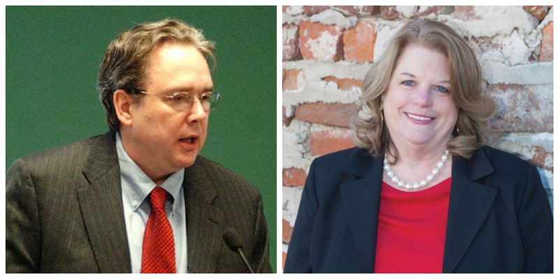 Pulaski County Circuit Judge Morgan “Chip” Welch (left) and Barbara Webb (right) are shown in file photos.

