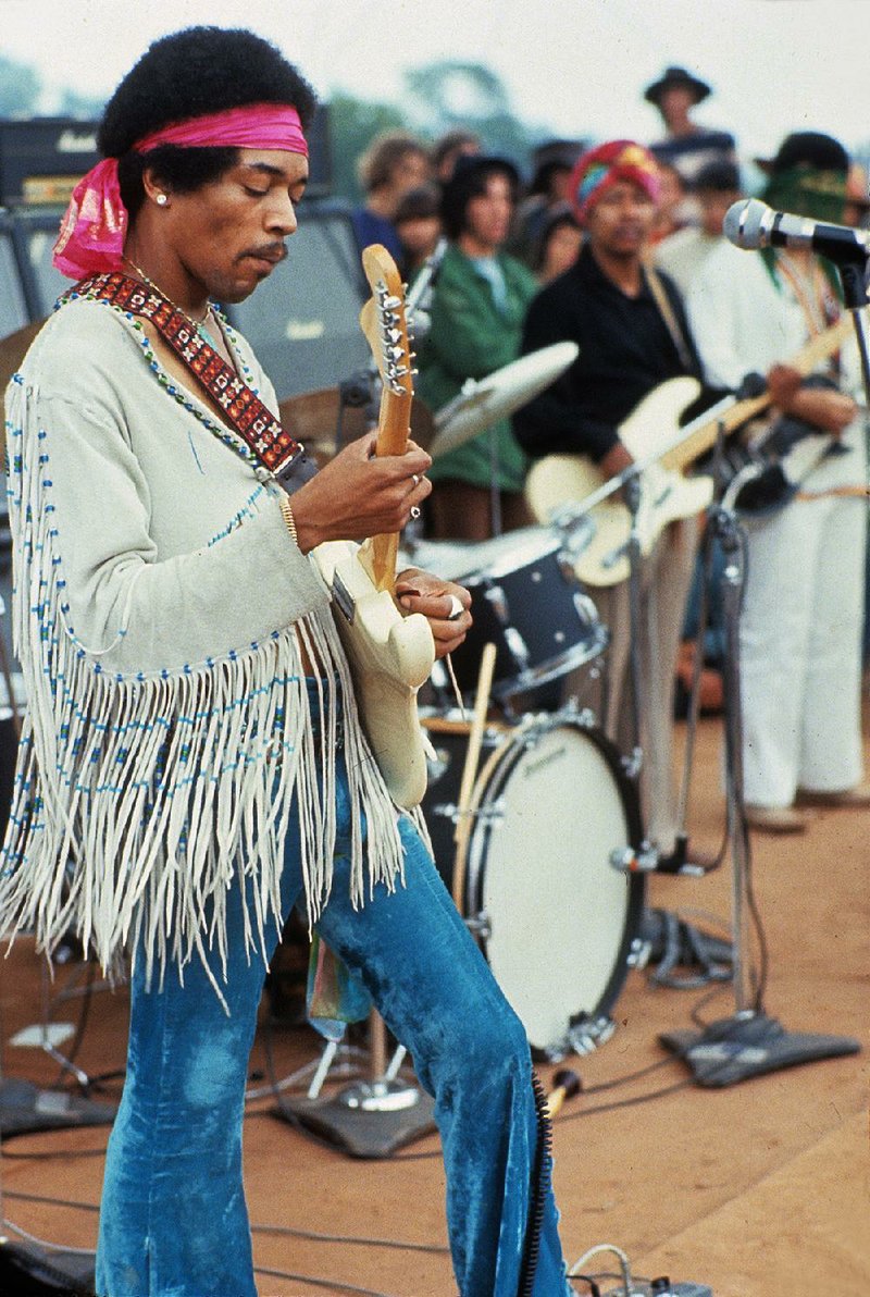 Jimi Hendrix, seen here at the Woodstock Festival in 1969, would have been 77 this year. The Seattle native, although long gone, is considered to be one of the greatest guitarists of all time.
(Photo by Henry Diltz)

