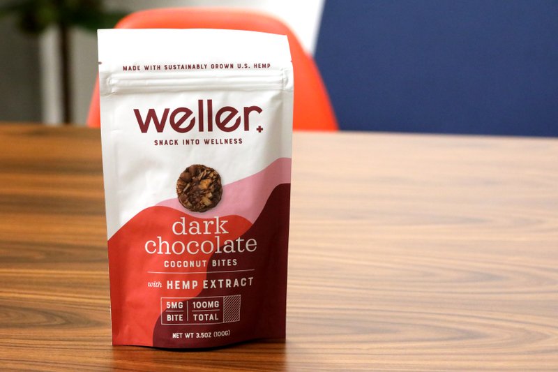 Amazon has a policy that prohibits the sale of CBD on its site. But these Weller Dark Chocolate Coconut Bites, purchased on Amazon, included the compound. 
(Washington Post /James Pace-Cornsilk)