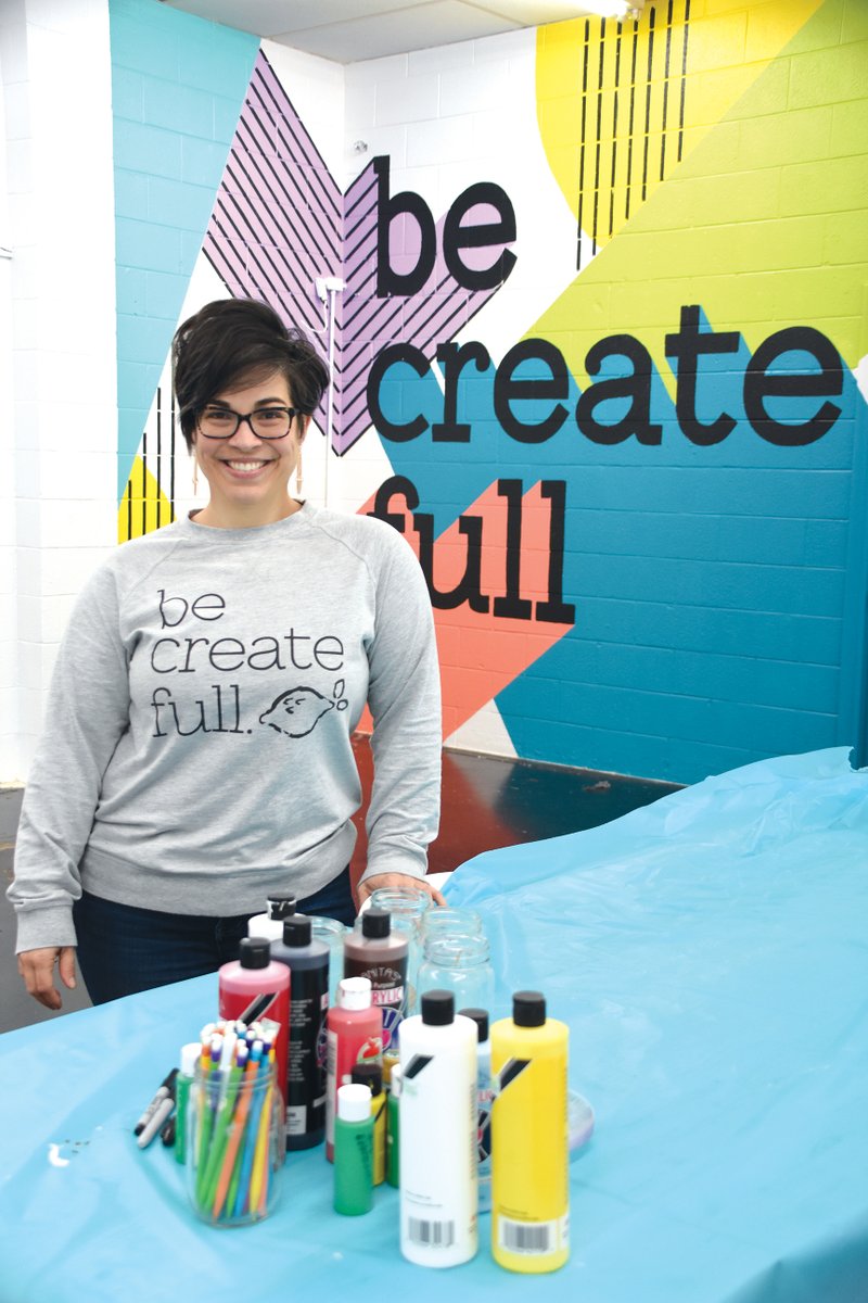 Jo Ellis, founder and executive director of Make.Do in Searcy, said she offers classes to encourage creativity and build community. The nonprofit business was a runner-up chosen as part of the Small Business Revolution-Main Street contest that Searcy won last year. Make.Do’s fundraising goal for 2020 is $60,000. “We couldn’t exist if we couldn’t take charitable donations,” she said.