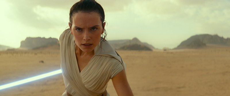 Rey (Daisy Ridley) is a young Jedi knight trying to fi gure out exactly who she is as she leads the surviving Resistance against the First Order in J.J. Abrams’ Star Wars: The Rise of Skywalker.