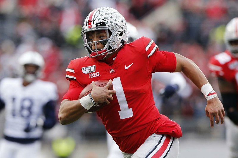 Ohio State quarterback Justin Fields said the convenience of online classes allows him to better manage his time among studying, relaxing and football.