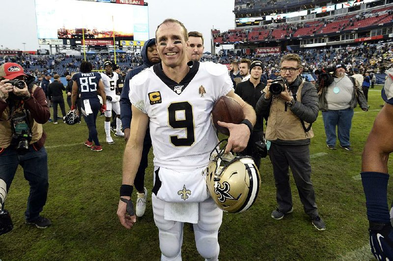 New Orleans quarterback Drew Brees could be enticed to return to the Saints next season with the presence of running back Alvin Kamara, a solid offensive line and Coach Sean Payton.
(AP/Mark Zaleski)