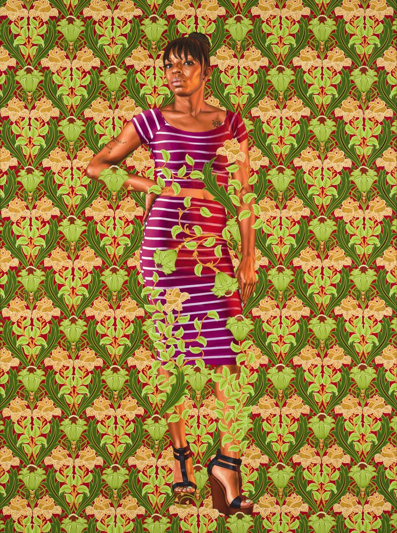 Photo courtesy Crystal Bridges Museum, by Edward C. Robison III Kehinde Wiley is the first black artist to paint an official portrait of a president for the National Portrait Gallery with his 2018 portrait of former President Barack Obama. His "Portrait of a Florentine Nobleman" is from a series depicting Missouri residents from Ferguson and St. Louis.