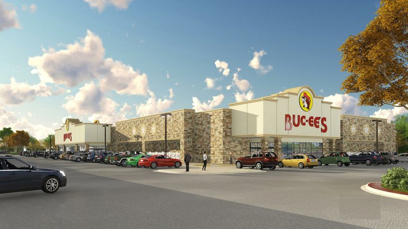 An artist's rendering of the proposed Buc-ee’s location in Warner Robins, Ga.