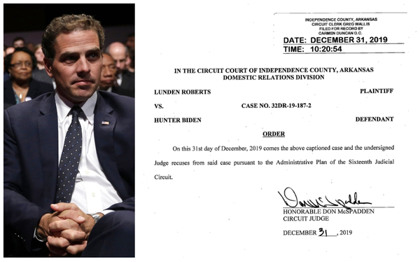 Judge In Hunter Biden Paternity Case Recuses Northwest Arkansas