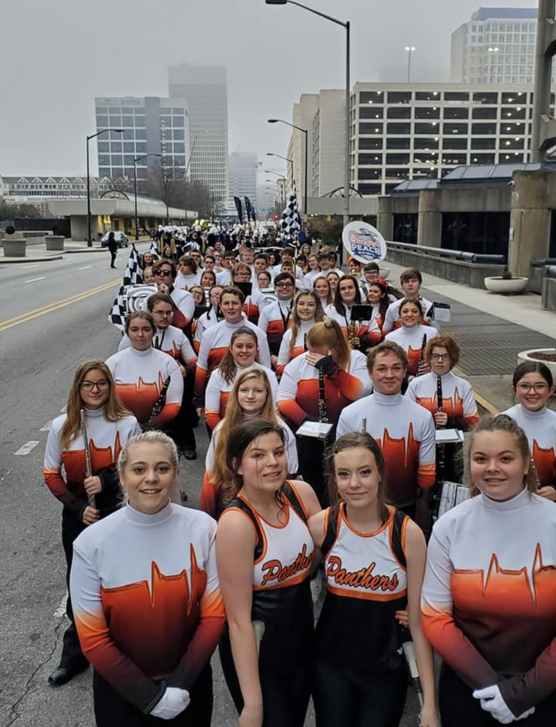 The Magnet Cove band competed in three different competitions on Friday, Saturday and Sunday at the Peach Music Festival in Atlanta. The band placed first in concert and second in field show and parade. - Submitted photo