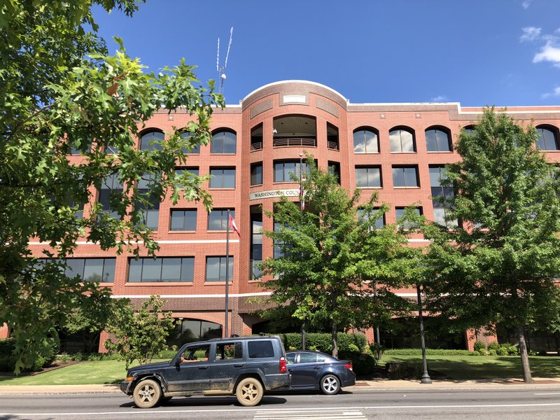 The Washington County Courthouse is seen in Fayetteville in this file photo.
(File photo/NWA Democrat-Gazette/STACY RYBURN)