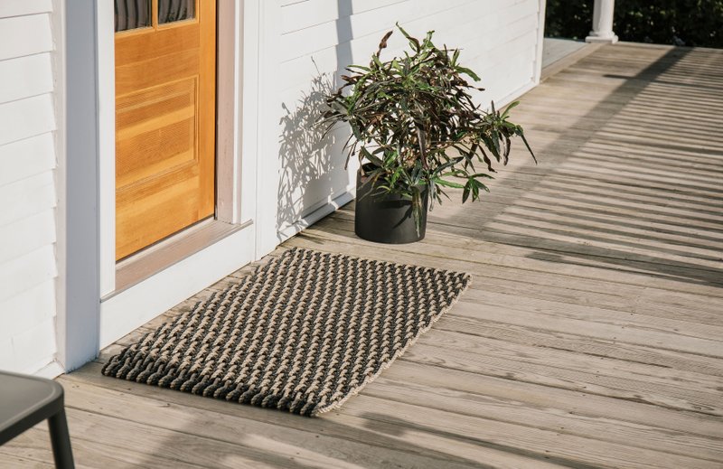 The Rope Co.'s doormats, handmade in Maine by fifth-generation lobstermen. (Photo courtesy Meredith Brockington for the Rope Co./via The Washington Post)