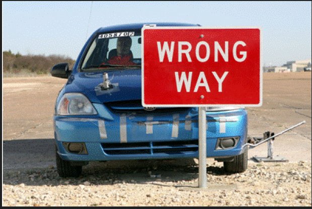 A "Wrong Way" sign is shown in this undated photo. Arkansas officials had hoped that replacing the existing "Do Not Enter," "One Way" and "Wrong Way" signs on highway exit ramps would reduce the chance of head-on collisions.