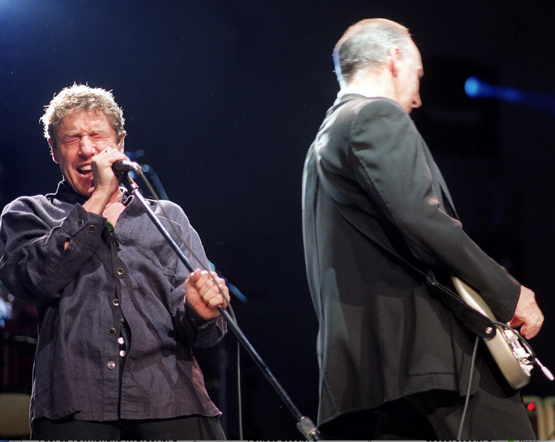 Roger Daltrey (left) and Pete Townshend of The Who perform during their 2000 American tour. To some, they are one of the defining bands of classic rock.
(AP)
