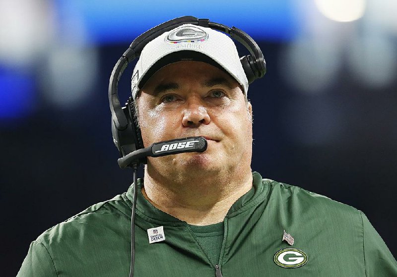 In this Oct. 7, 2018, file photo, Green Bay Packers coach Mike McCarthy watches the team's NFL football game against the Detroit Lions in Detroit. The Dallas Cowboys didn't take long to settle on Mike McCarthy as their coach after waiting a week to announce they were moving on from Jason Garrett. McCarthy, who won a Super Bowl at the home of the Cowboys nine years ago as Green Bay's coach, has agreed to become the ninth coach in team history, a person with direct knowledge of the deal said Monday, Jan. 6, 2020. 
 (AP Photo/Paul Sancya, File)