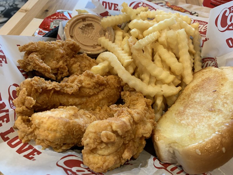 The Box Combo is Raising Cane's "most popular" offering.
(Arkansas Democrat-Gazette/Eric E. Harrison)
