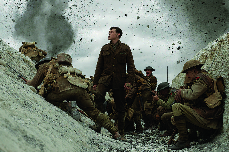 Lance Cpl. Schofield (George MacKay) is one of two World War I British soldiers charged with delivering an important message across active battle lines in Sam Mendes’ 1917. 