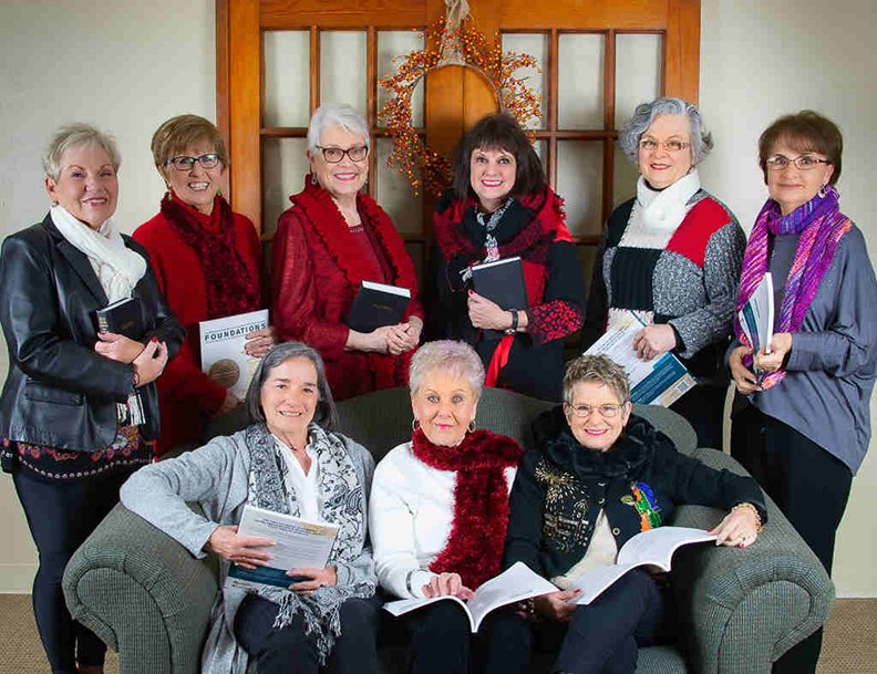 Submitted photo WINTER PREVIEW: Front, from left, are study leaders Barbara Bobo, Rebecca Coplin and Marcia Gautier, and back, from left, are Donna Wetzel, team co-leader, Alice Hill, Kathy Batjes, Cheryl Kastner, SaraSue Fuller and Shirley Pohlman. Study leaders not pictured are Sharon Trigilio, team co-leader, Julie Graves and Deborah Schultz.