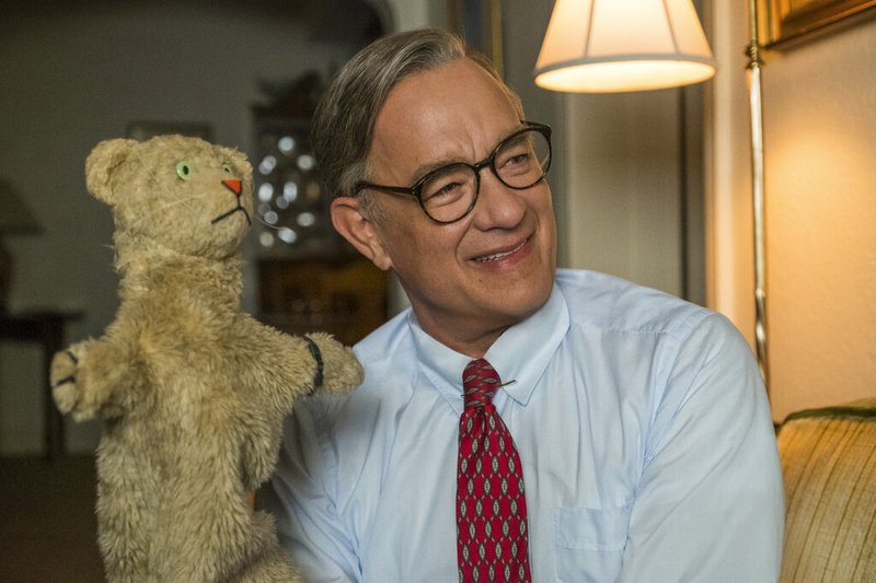 This image released by Sony Pictures shows Tom Hanks as Mister Rogers in a scene from "A Beautiful Day In the Neighborhood." On Monday, Jan. 13 Hanks was nominated for an Oscar for best supporting actor for his role in the film. (Lacey Terrell/Sony-Tristar Pictures via AP) story.lead_photo.caption