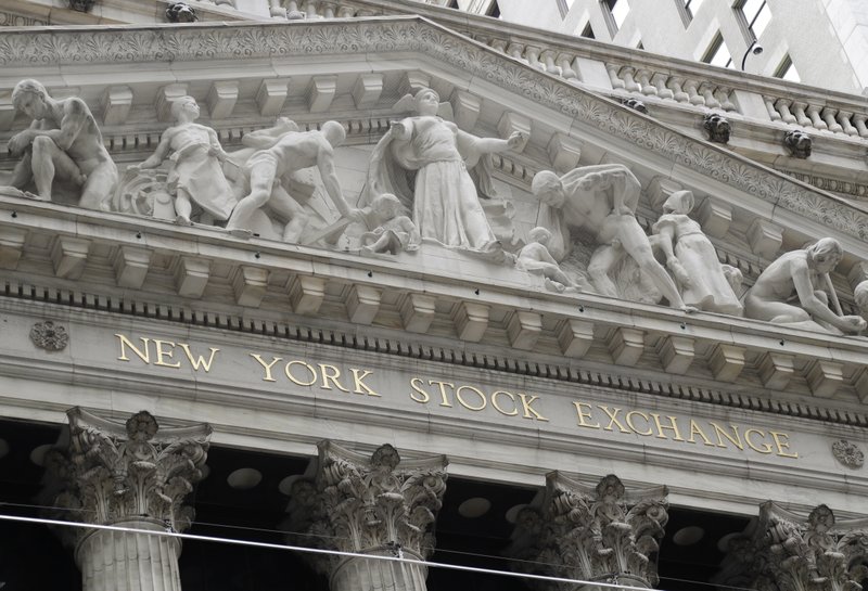 FILE - This Aug. 23, 2019, file photo shows the New York Stock Exchange in New York. Global stock markets are subdued as investors look ahead to the signing of an interim U.S.-China trade deal. Indexes were mixed in Europe while those in Shanghai, Hong Kong and South Korea finished higher. Investor focus has shifted to the trade deal as concern over potential U.S.-Iranian conflict has faded. (AP Photo/Frank Franklin II, File)