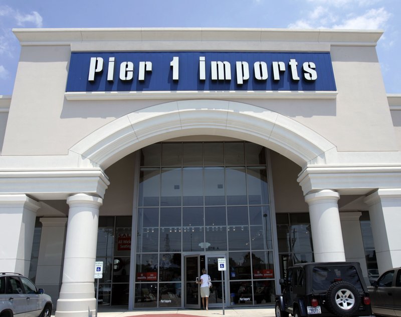 FILE — This June 15, 2005, file photo shows a Pier 1 Imports store in Dallas. Pier 1 Imports is closing nearly half its 942 stores as it struggles to draw consumers and compete online. The home decor company said Monday, Jan. 6, 2020, it is closing up to 450 stores and will also shutter distribution centers. It didn't say where the store closures would occur, but it operates stores in the U.S. and Canada. Pier 1 also plans layoffs at its corporate headquarters in Fort Worth, Texas. (AP Photo/Donna McWilliam, File)

