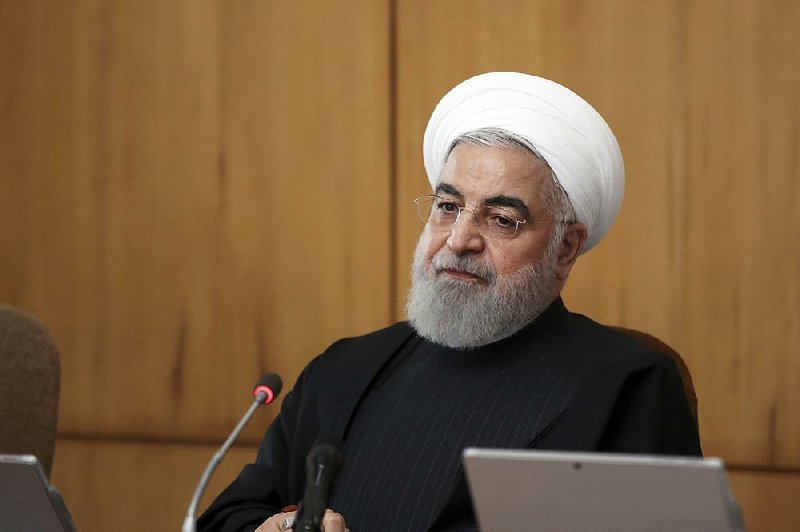 Iranian President Hassan Rouhani said Wednesday that European soldiers deployed in the Mideast “could be in danger” after Britain, France and Germany challenged Tehran over breaking limits of the 2015 nuclear deal.
(AP/Office of the Iranian Presidency)