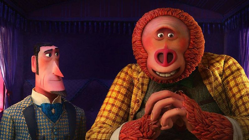 Sir Lionel Frost (left), voiced by Hugh Jackman, and Mr. Link, voiced by Zach Galifianakis, star in Missing Link, our critic’s choice for the most Oscar-worthy animated feature.