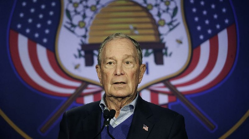 Democratic presidential candidate Mike Bloomberg speaks during a rally Saturday, Jan. 18, 2020, in Salt Lake City.
 (AP Photo/Rick Bowmer)