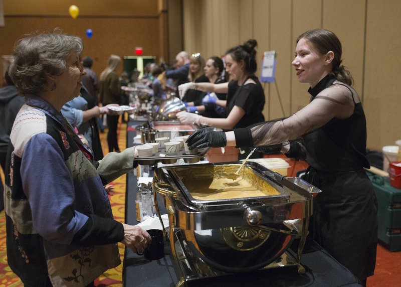 More than 30 different kinds of soups from the best Northwest Arkansas area restaurants will be available for sampling at the 19th annual Soup Sunday, benefiting Arkansas Advocates for Children and Families. (NWA Democrat-Gazette/Charlie Kaijo)