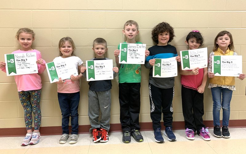 Cooper Elementary School's Big 3 Awards The Weekly Vista