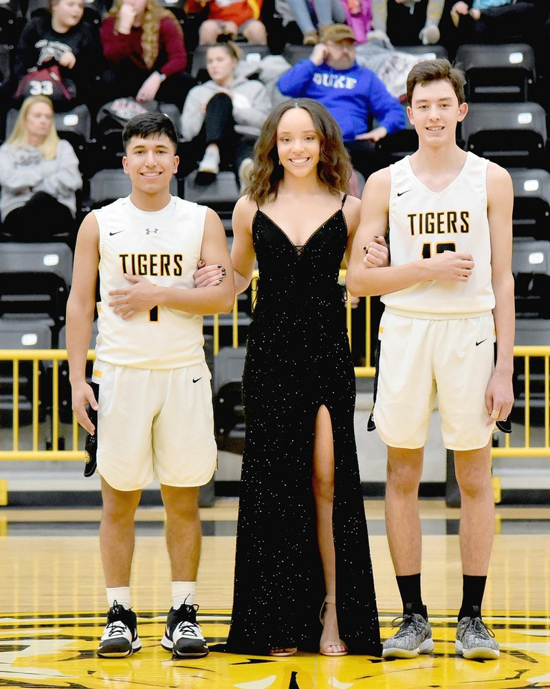 Shelley Williams Special to the Enterprise-Leader/Sophomore maid Trinity Dobbs, daughter of Brandy Dobbs, escorted by Marco Martinez, son of Marco and Maria Martinez; and Sloan Smith, son of Anthony and Cristal Smith.