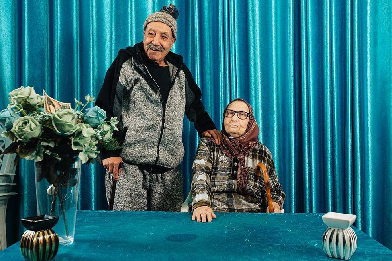 Leila Jabarin, 78, and her husband, Ahmed Jabarin, pose for a photograph at their home in Israel in January, 2020. 
(The Washington Post /David Vaaknin)