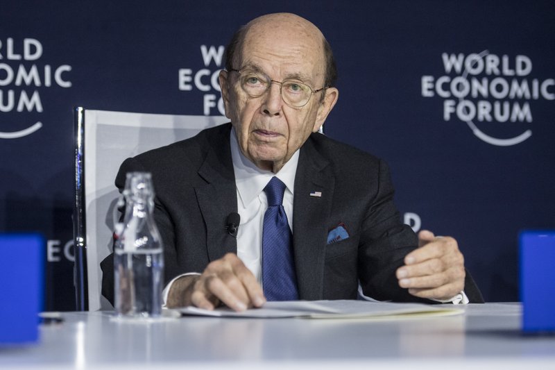 U.S. Secretary of Commerce Wilbur Ross at the World Economic Forum in Davos, Switzerland, said Thursday that a trade deal between the U.S. and Britain shouldn’t be too difficult because the two economies have similarities. More photos at arkansasonline.com/124davos/  
