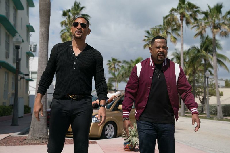 Will Smith (left) and Martin Lawrence reprise their roles in Columbia’s Bad Boys for Life, a follow-up to 1995’s Bad Boys and 2003’s Bad Boys II. It came in first at last weekend’s box office and made about $59.2 million.