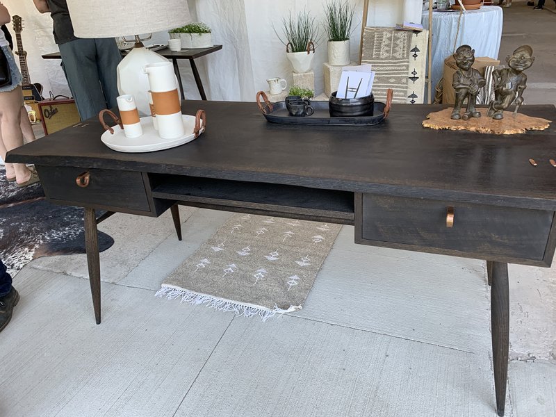 This handmade desk by a local artisan was showcased at a New York craft fair.
(TNS/Design Recipes) 