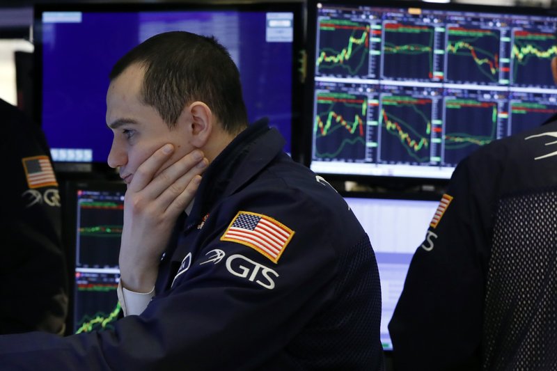 FILE - In this Jan. 9, 2020, file photo specialist Brian Giannettino works on the floor of the New York Stock Exchange. 
 (AP Photo/Richard Drew, File)