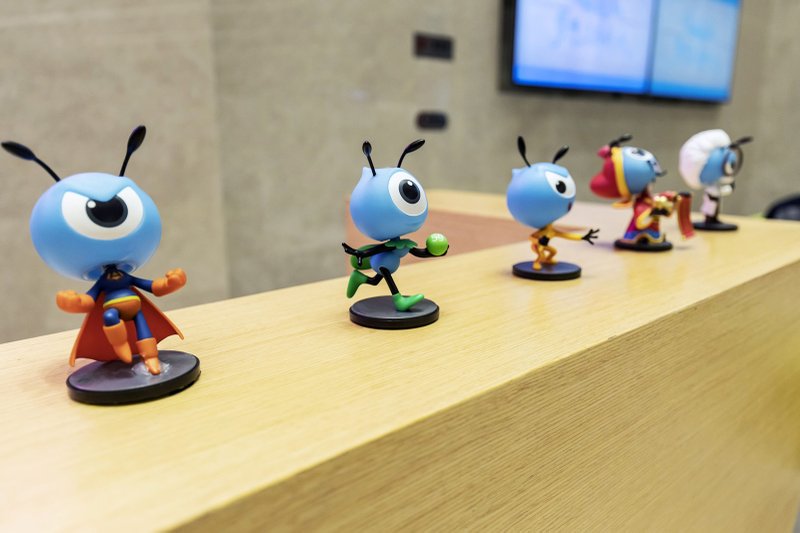 A meeting area at the Ant Financial head quarters in Hangzhou, China. 
(Bloomberg photo by Qilai Shen)